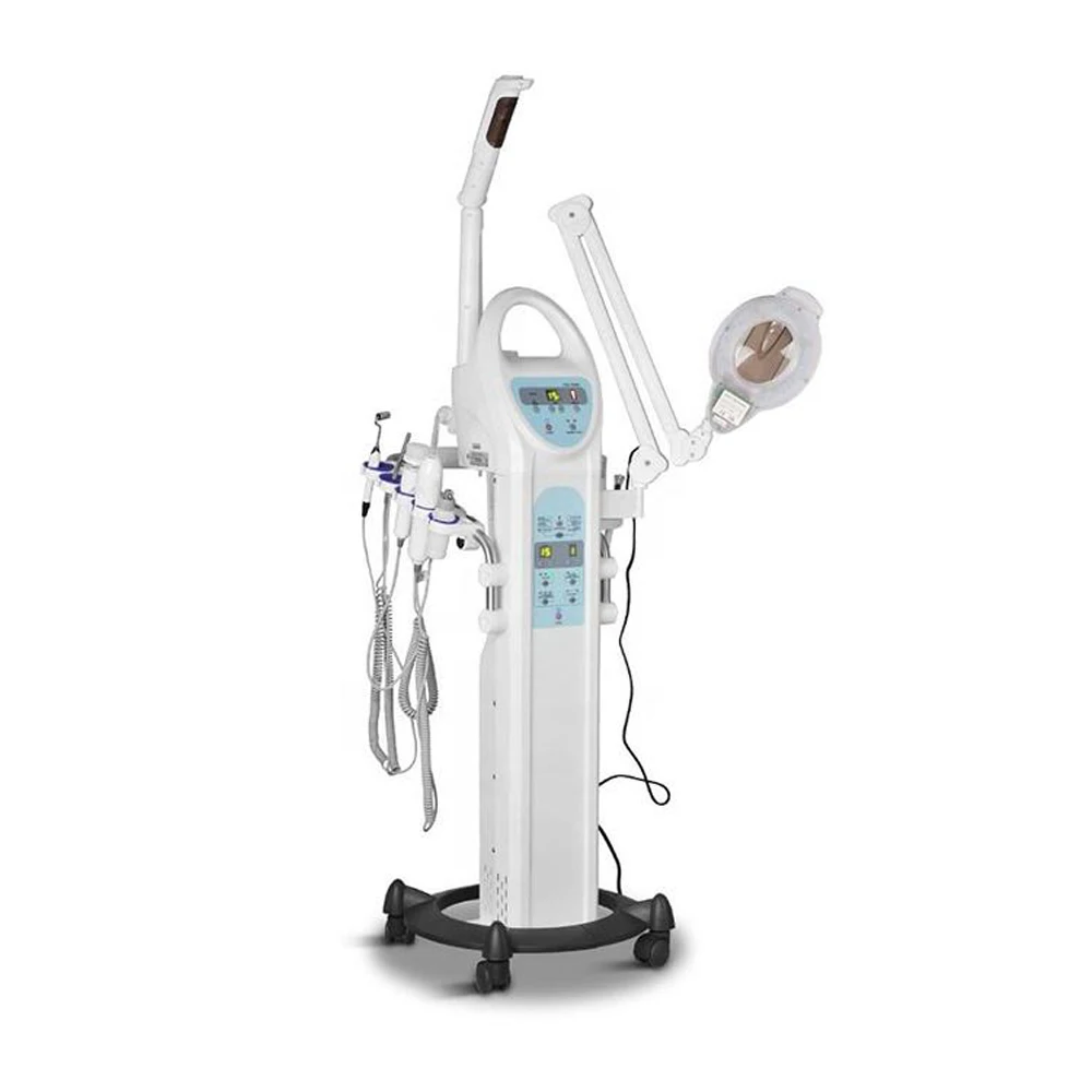 9 In 1 Multi-Functional Beauty Salon Face Spa Machine Facial Steamer Machine With Magnifying Lamp