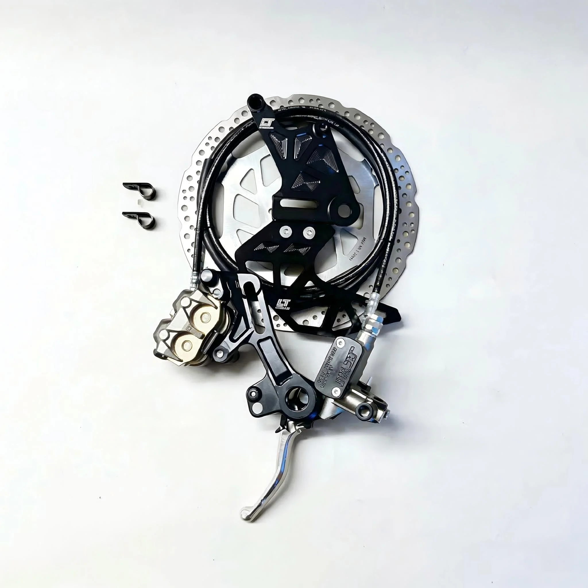 

Ultra Bee Brake System Upgrade 4 Piston Hydraulic Caliper with 6061 Bracket for E Ride Pro SS 2.0 Lightbee Retrofit