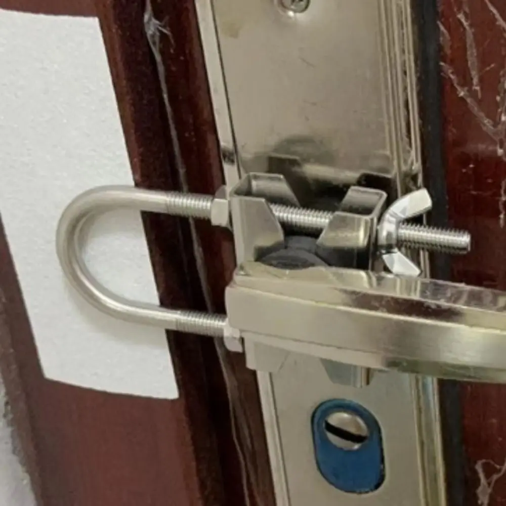 Adjustable Anti-theft Door Lock Anti-pry No Drilling Security Door Stopper Anti-Open Multi-functional Child Safety Lock