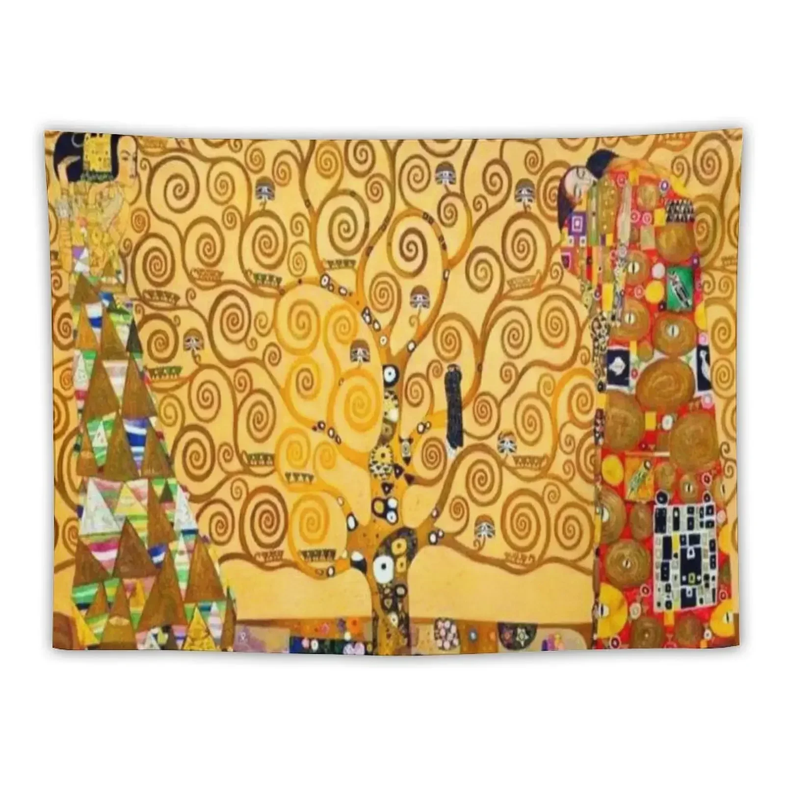 Gustav Klimt - tree of life Tapestry Living Room Decoration Home Supplies Anime Decor House Decoration Tapestry