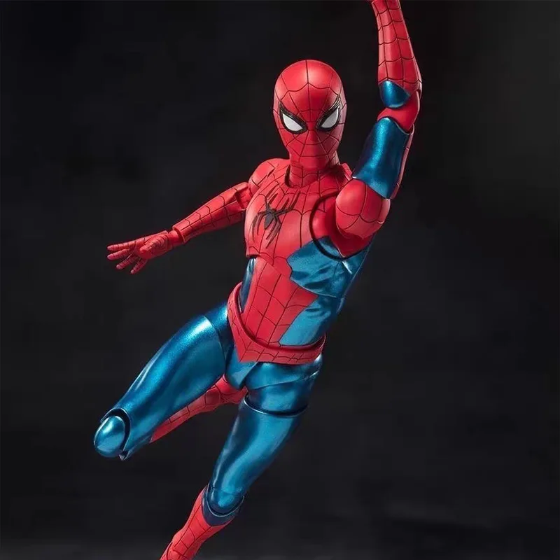 New Shf Spider Man Brand New Day Peter Parker New Red And Blue Suit Gk Action Figure Birthday Present Toys Gifts