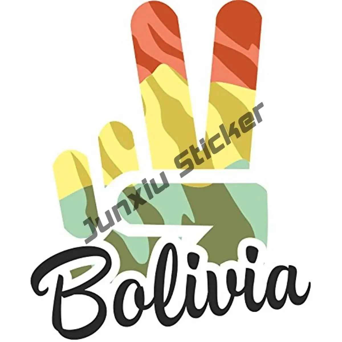 ملصقات بوليفيا المصنوعة في خريطة بوليفيا علم فريق كرة القدم ملصق سفر ملصق لاصق مقاوم للماء ملحقات القوارب البلاستيكية الديكور