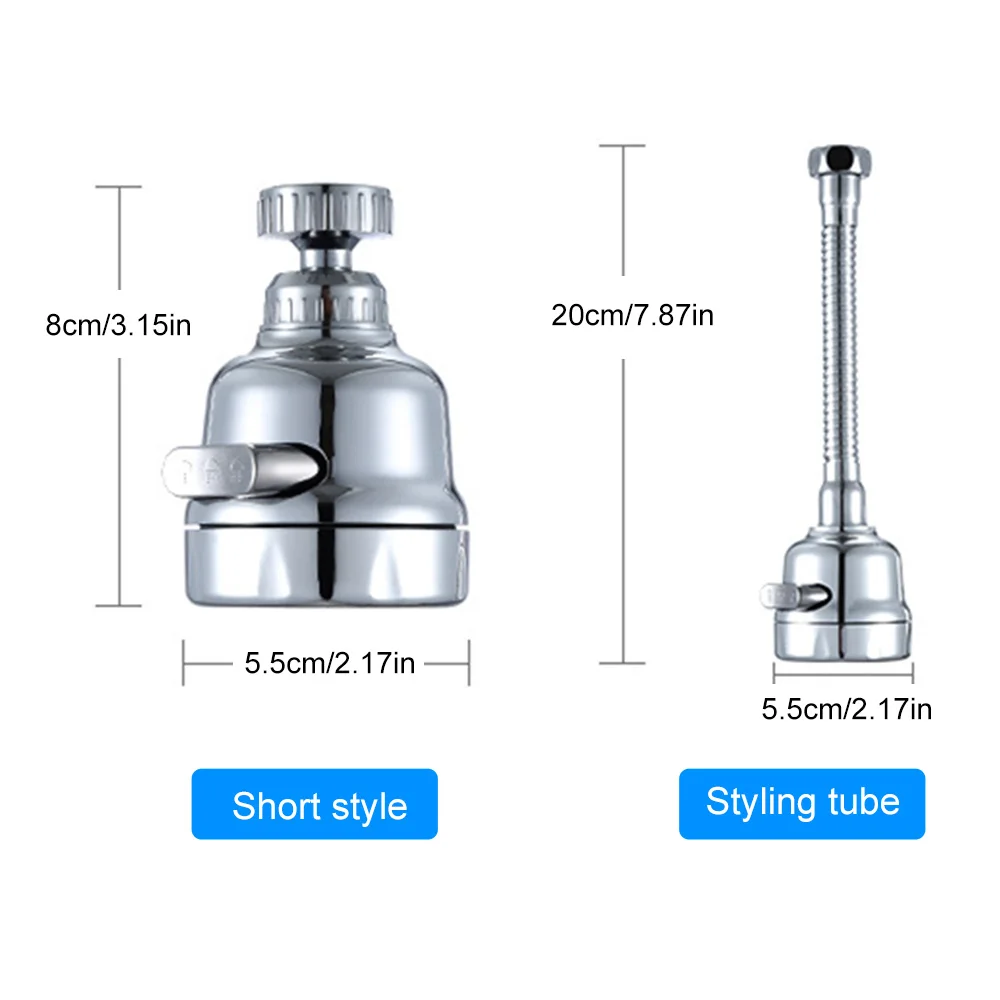 360° Rotation Kitchen Faucet Aerator Adjustable 3 Modes Sprayer Filter Diffuser Water Saving Nozzle Bath Faucet Connector