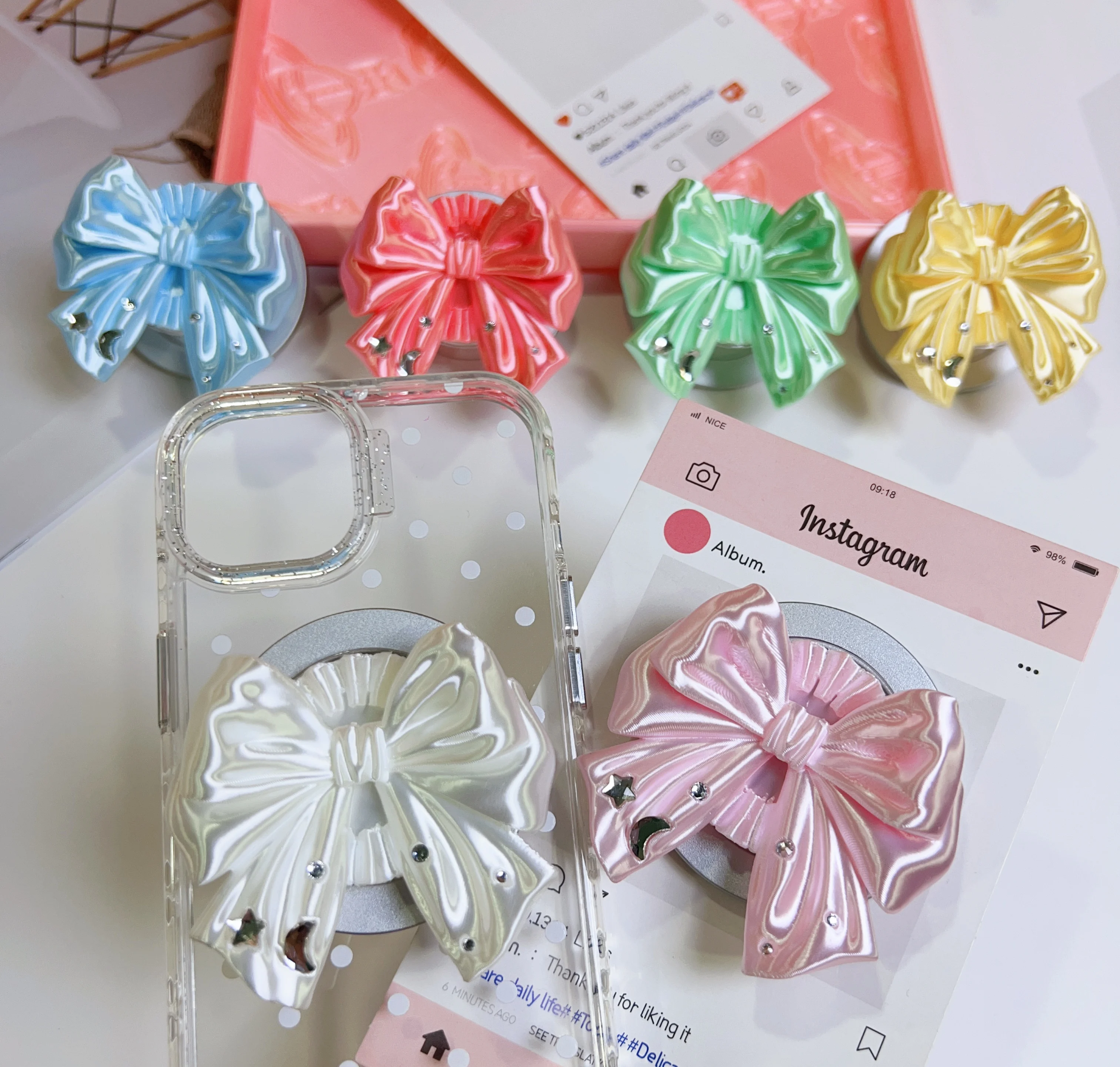 Magnetischer 3D-Bogen-Handy-Po – Phone Accessories For Teen Girls Bewertung und Preis