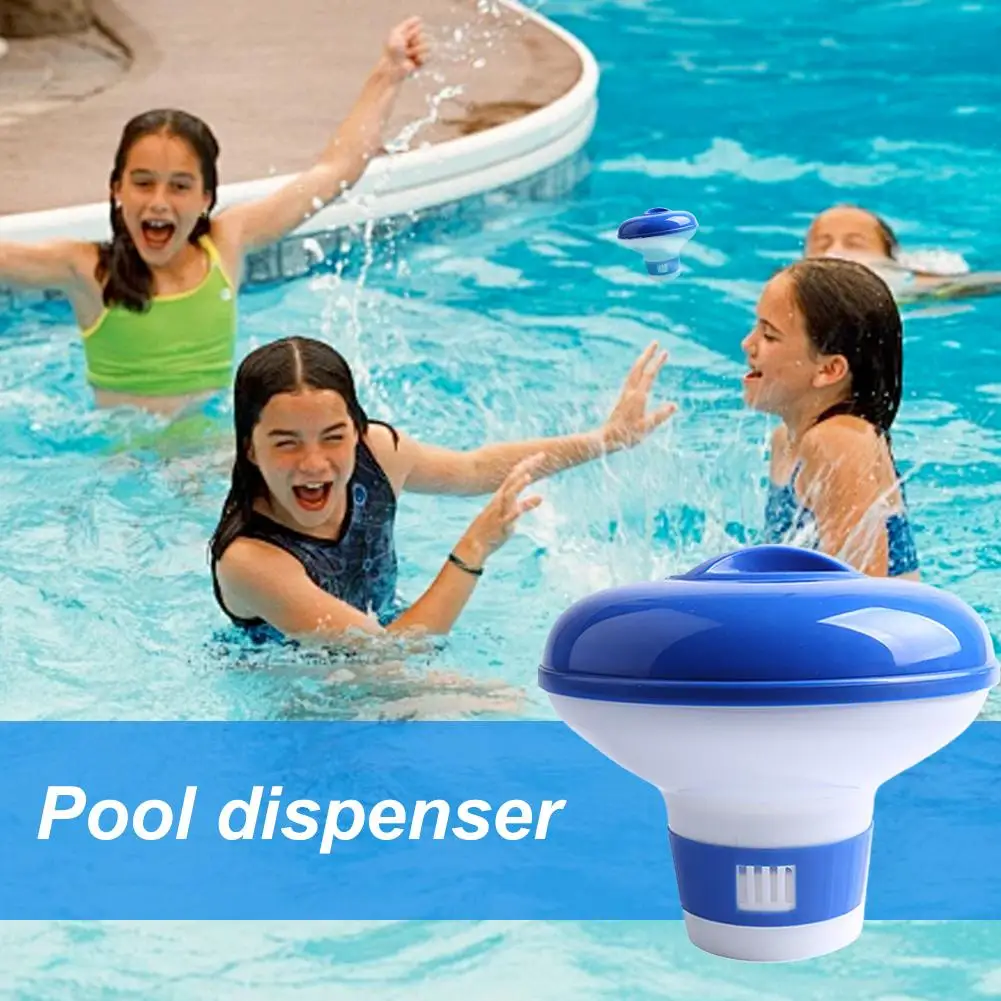 Pool Chlorine Dispenser Floating Automatic Tablet Feeder for Spa Swimming Pool Water Treatment Accessory Safe Friendly