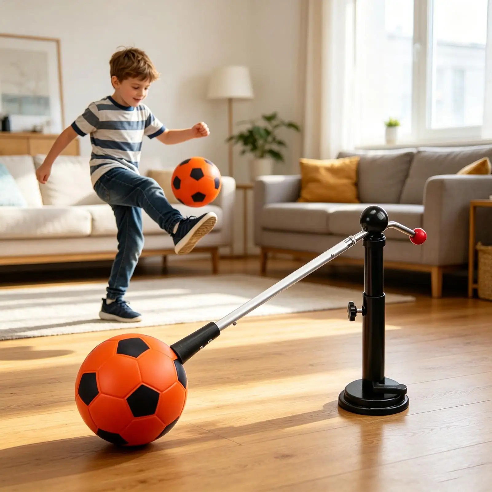 

Soccer Trainer Portable Speed Agility Training Equipment Indoor Soccer Ball Kicking Drills For Dribbling Passing Rhythm Outdoor