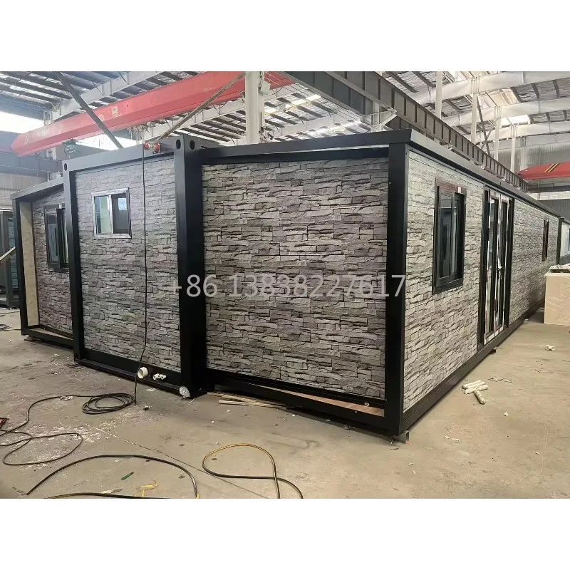 Modern Design 40ft Extendable Foldable Steel Prefab Container House Factory Direct Sales Shipping Container Folding Living Cabin