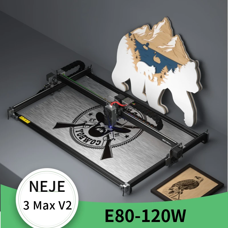 

NEJE 3 Max V2 E40/E80 Laser Engraving Cutting Machine Woodwork Tool Business Machine Air Assist Laser CNC Router Laser Engraver