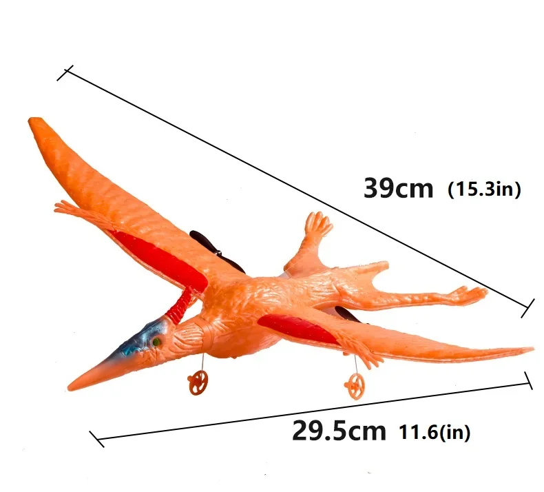 Rc Dinosaur Plane 39Cm Epp Foam Fix Wing Zdalnie sterowany szybowiec 2.4G 2Ch Fixed Wingspan Dragon Airplane Latający prezent dla dzieci