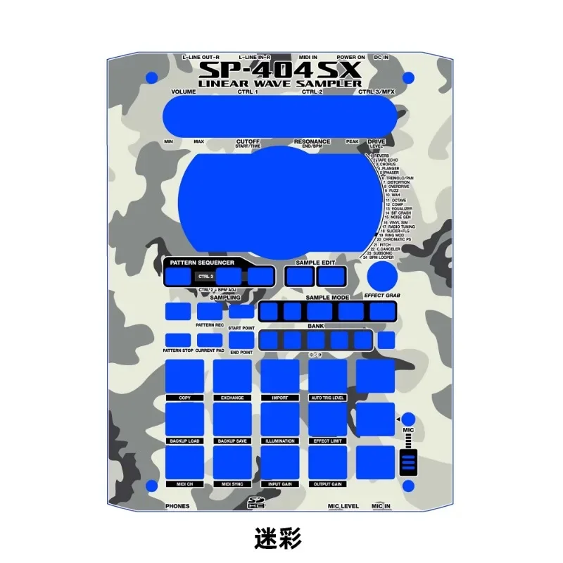 Roland sp-404SX sampler,PVC self-adhesive film  Roland colorful sticker, can be customized