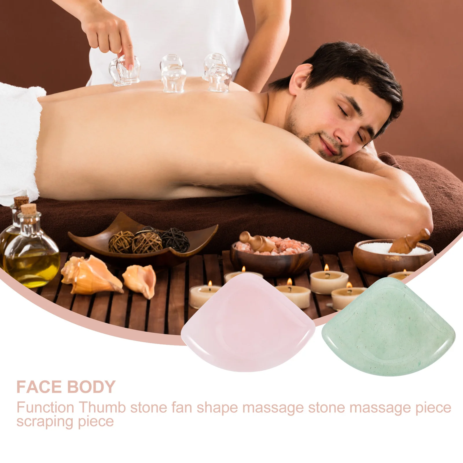 

1Set Fanshaped Gua Sha Massage Tools Scraping Boards Assorted Color Antiaging Facial Body Rejuvenation Scraping Board