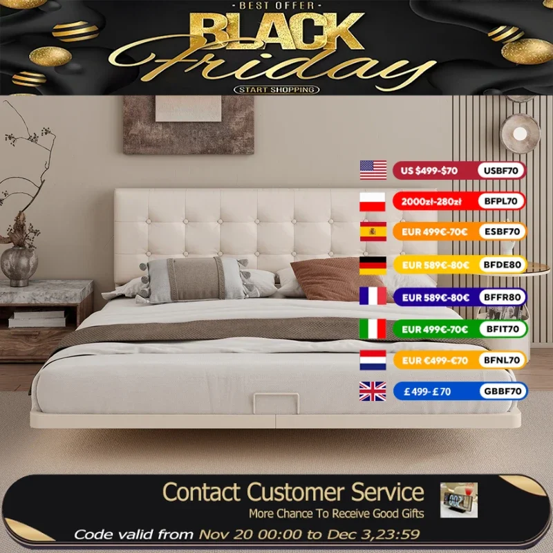 

Европейская дизайнерская двуспальная кровать, органайзер принцессы, домашний пол, двуспальная кровать, платформа, современный белый Camas King Size, вещи для спальни