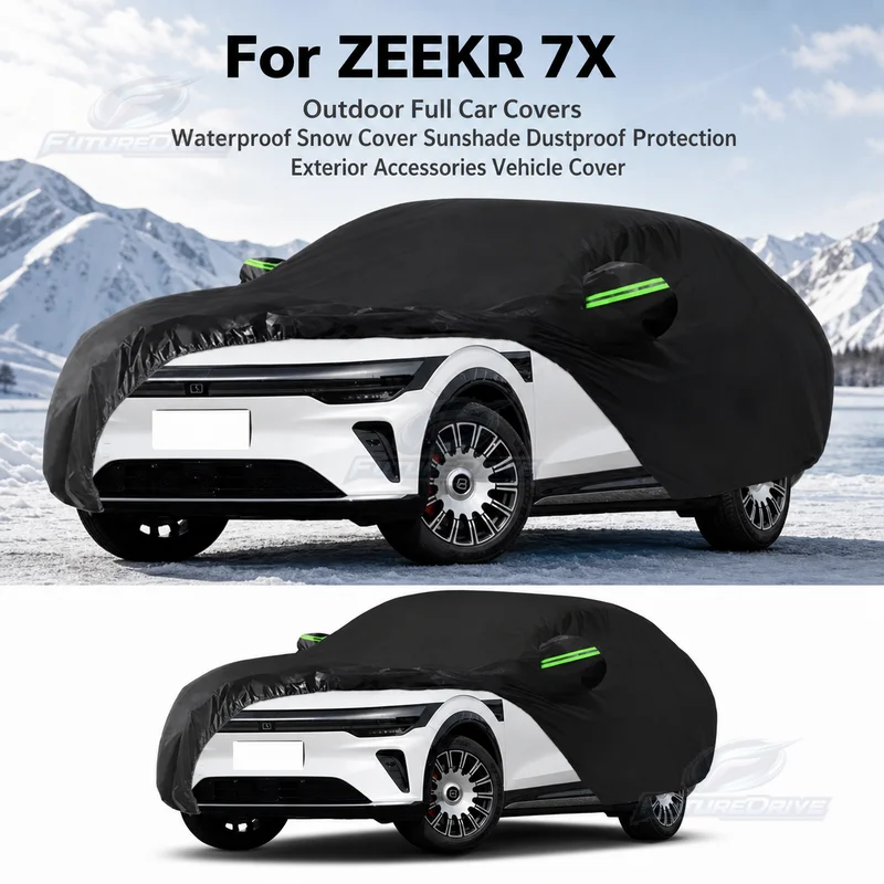 For ZEEKR 7X Outdoor Full Car Covers Waterproof Snow Cover Sunshade Dustproof Protection Exterior Accessories Vehicle Cover