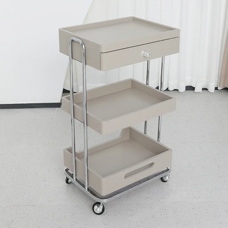 Beauty Cart Beauty Salon Shelf Small Bubble Instrument Plastic Multifunctional Tool Cart Storage