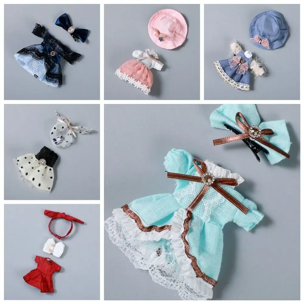 

for 1/12 Bjd Doll Ob11 Doll Clothes Daily Casual Dress Multiple Bjd 1/12 Doll Clothes Fabric Cute Molly Doll Clothes