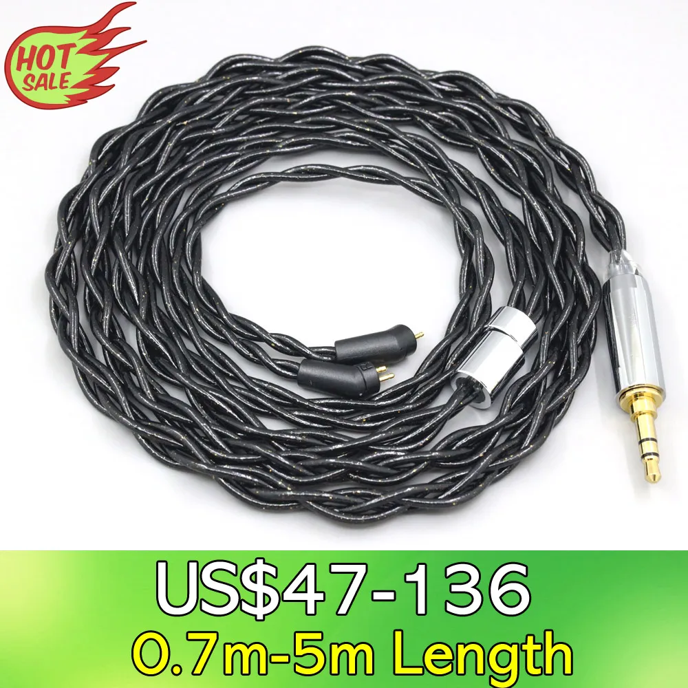 

LN008336 99% Pure Silver Palladium Graphene Floating Gold Cable For Etymotic ER4B ER4PT ER4S ER6I ER4 2pin