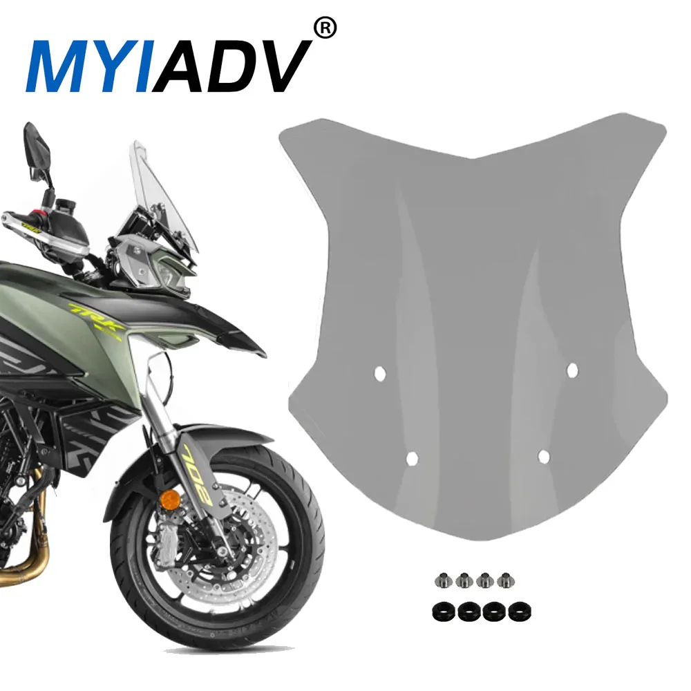 

Motorcycle Wind Shield Deflectors For Benelli TRK702 702X TRK 702 X 2023 Front Glass Windshield Windscreen Accessories