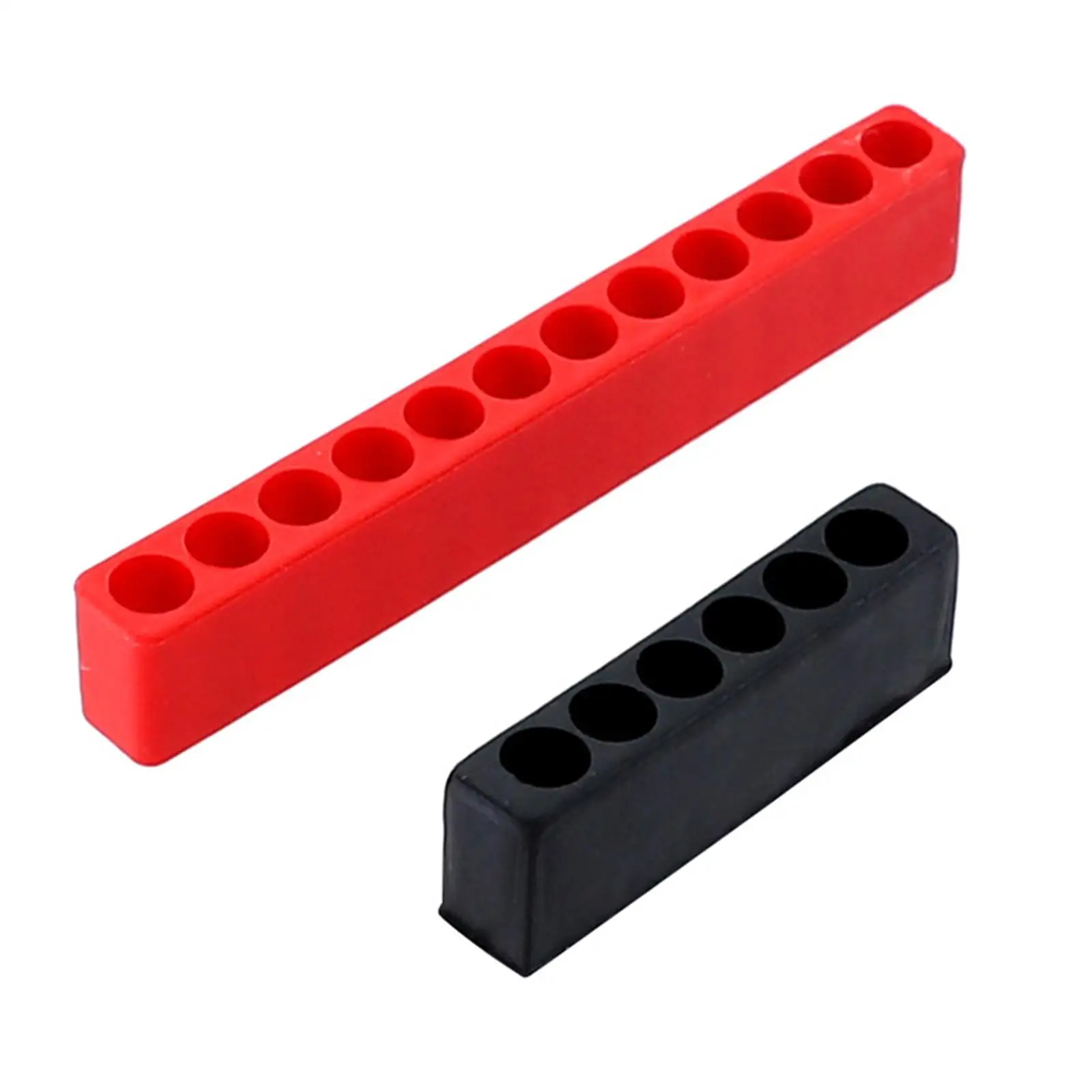 Rubber Screwdriver Bit Holder Storage Rack Hex Shank Slot Strip for Impact Driver Bit Organization