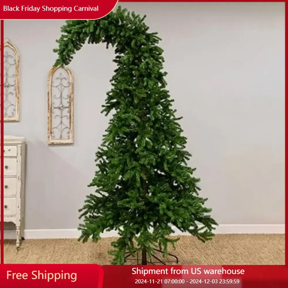 8ft Bendable Grinch Christmas Tree -  Christmas Decorations with 1,884 Branch Tips  Alpine Style Grinch Tree Festive Supplies