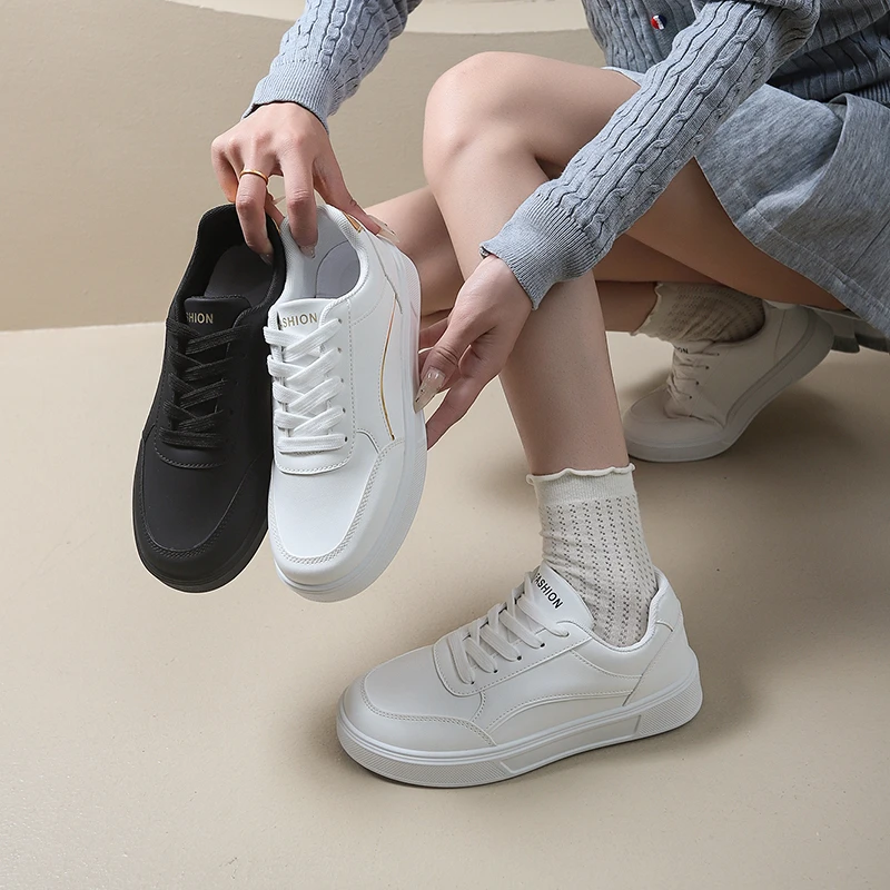

Women's Spring and Autumn Sneakers, Casual Shoes, Breathable Mesh White Shoes, Korean Style Trendy Versatile Slip-Ons