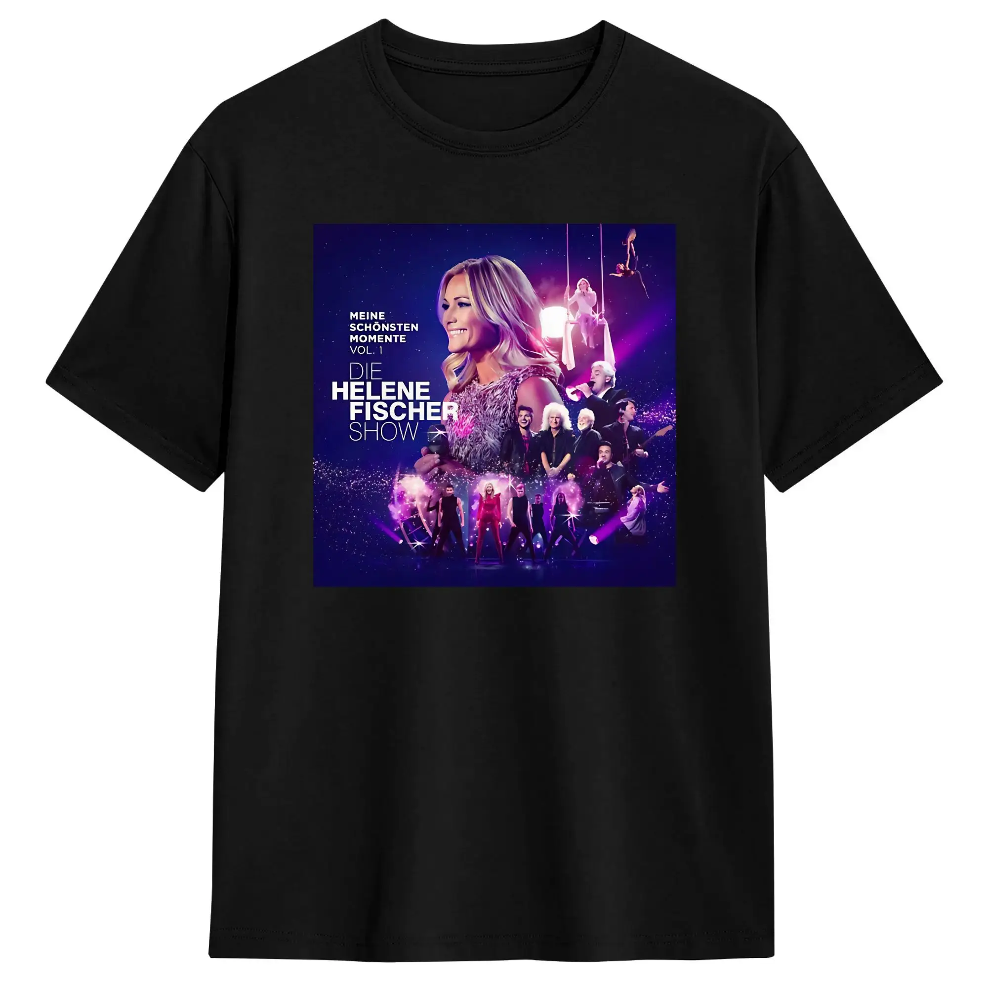 Helene Fischer German Singer Tour T-Shirt for Men 100% Cotton Tee Shirt Round Collar Short Sleeve T Shirts Summer Clothes
