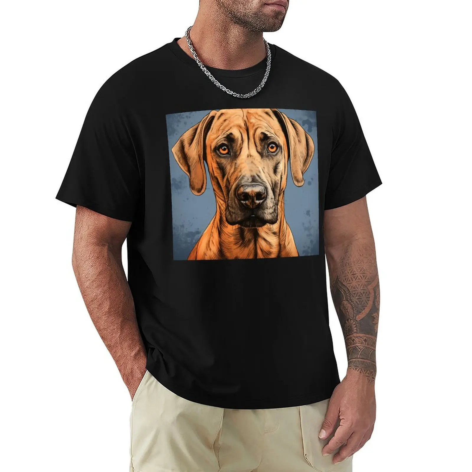 Boundless Energy, The Spirited Rhodesian Ridgeback T-Shirt man t shirt cotton T-Shirt
