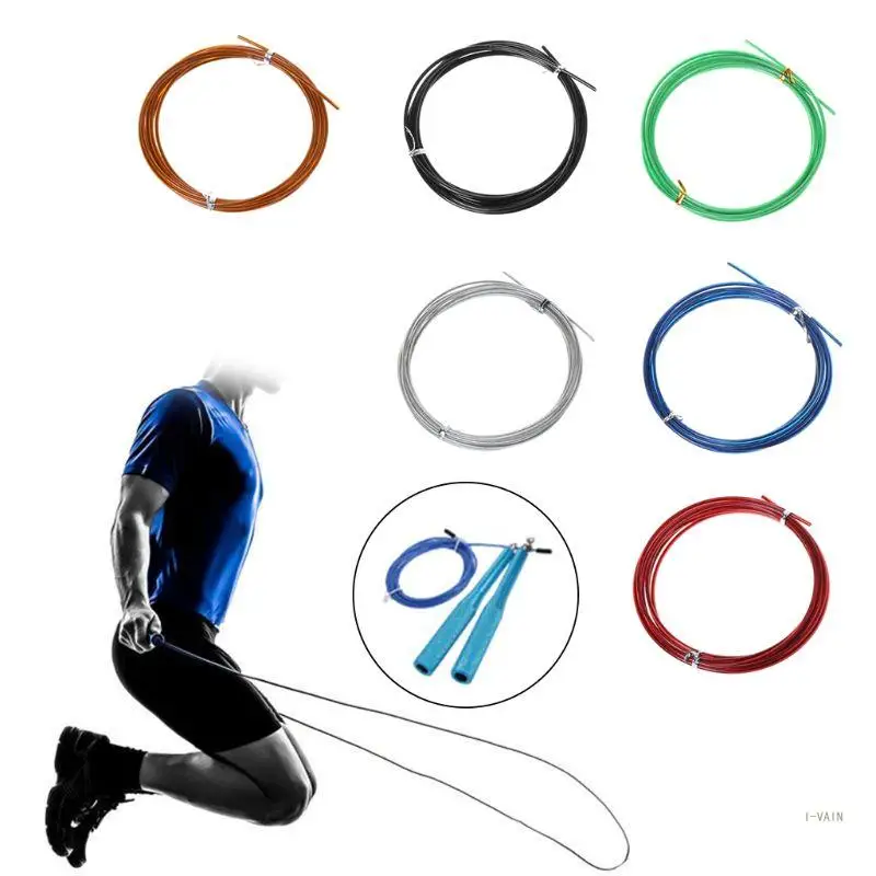 M5TC Jump Rope Replacement Cable 2.5mm for 3m Steel Wire with Nylon Polymer Coating for Maximum Speed Cable 6 Colors Option