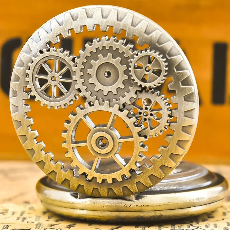 Винтажные бронзовые стимпанк медные вырезы, кварцевые карманные часы, ожерелье, подвеска, цепочка для часов, мужская и женская цепочка, подарок