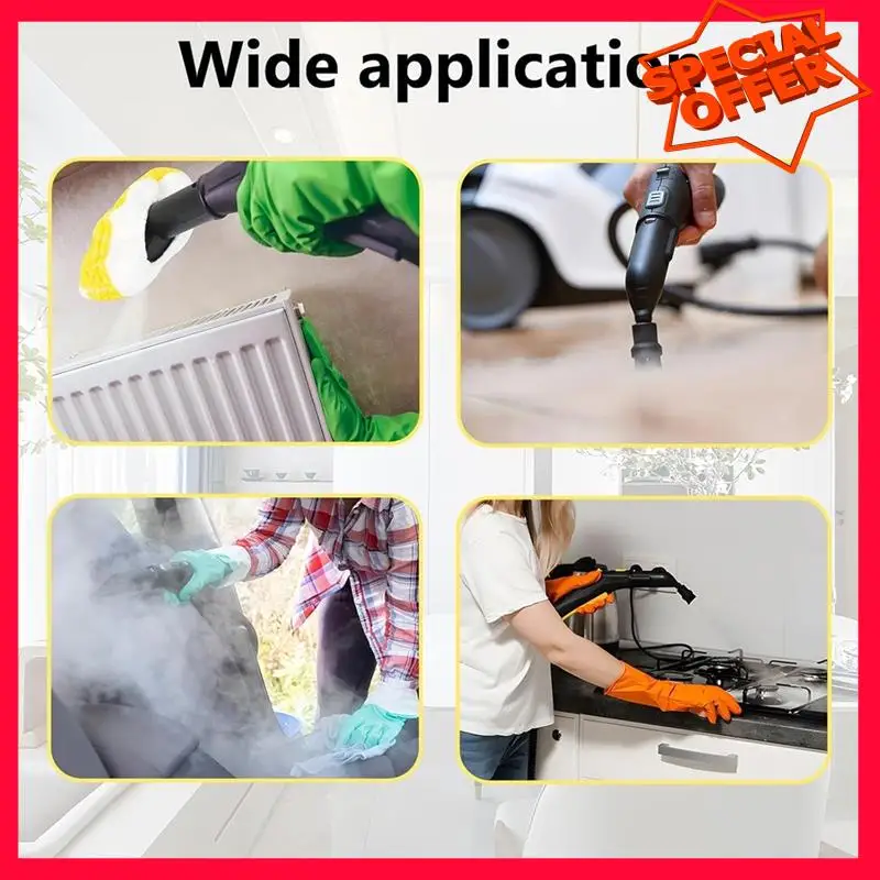 -ESTR Steamer Nozzle Brushes For Karcher SC1 SC2 SC3 SC4 SC5 Replacement Parts Accessories Round Steam Cleaner Brushes