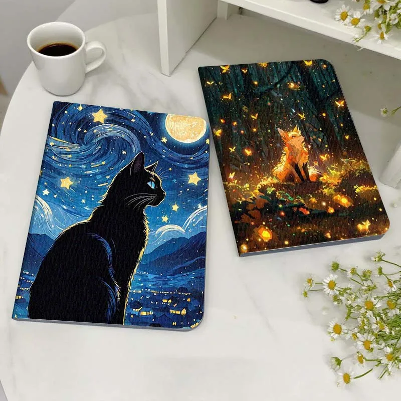 

Starlit Sky Cat Fox Popular For Xiaoxin Lenovo Tab Pad K11 K10 M10 P11 3rd Plus Pro Legion Y700 Y900 Gen4 2 Tablet Case Gift