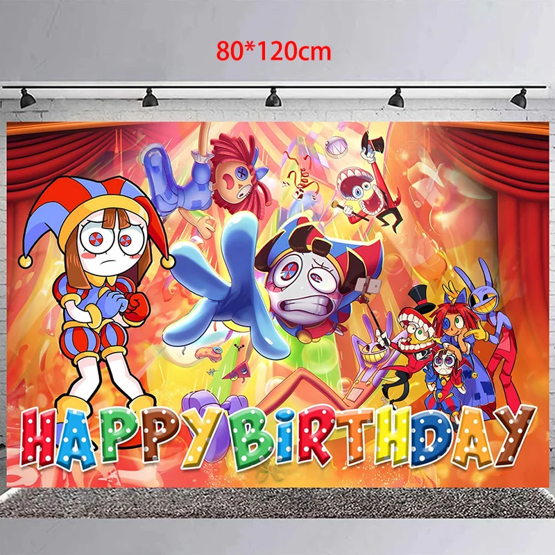 The Amazing Digital Birthday Party Decoration Balloon Banner Cake Topper Amazing Digital Tableware Party Supplies Baby Shower