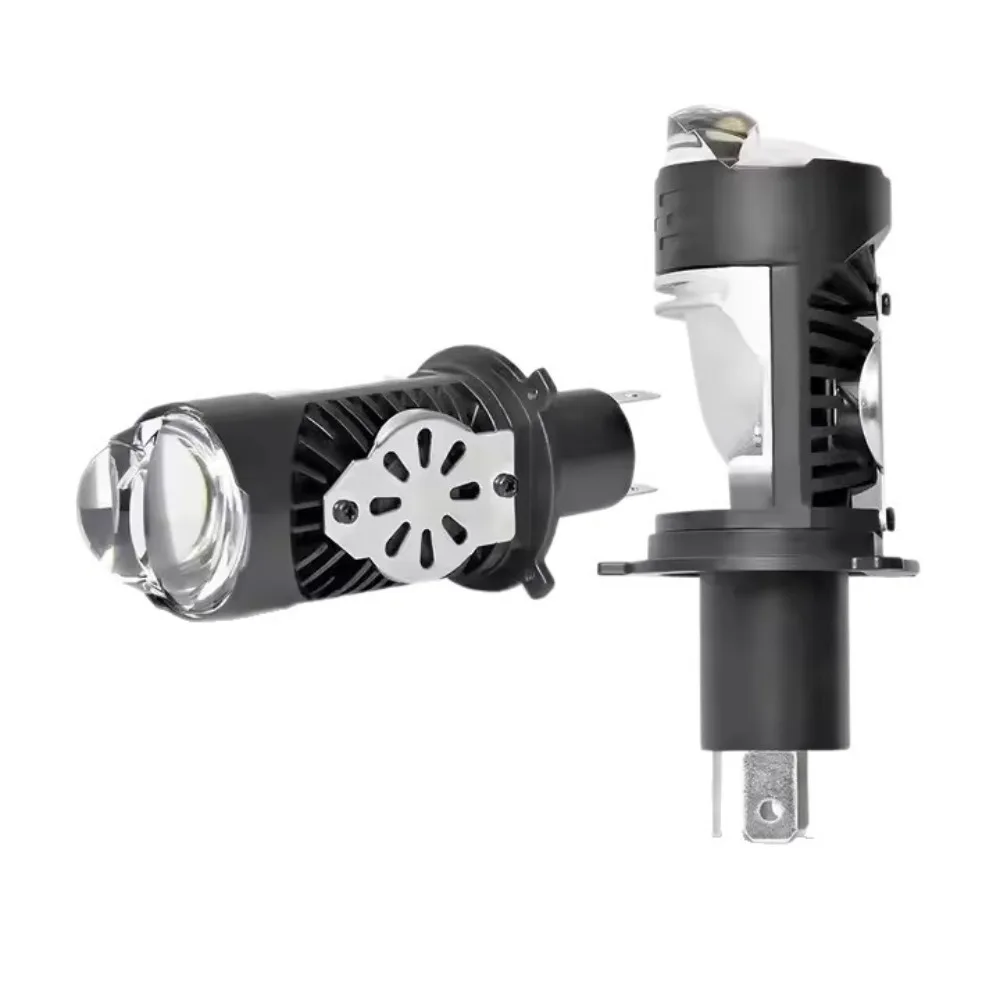 H4 Matrix Bi LED Projector Lens 12V 45W 6000K Hi Lo Beam for Motorcycle Car