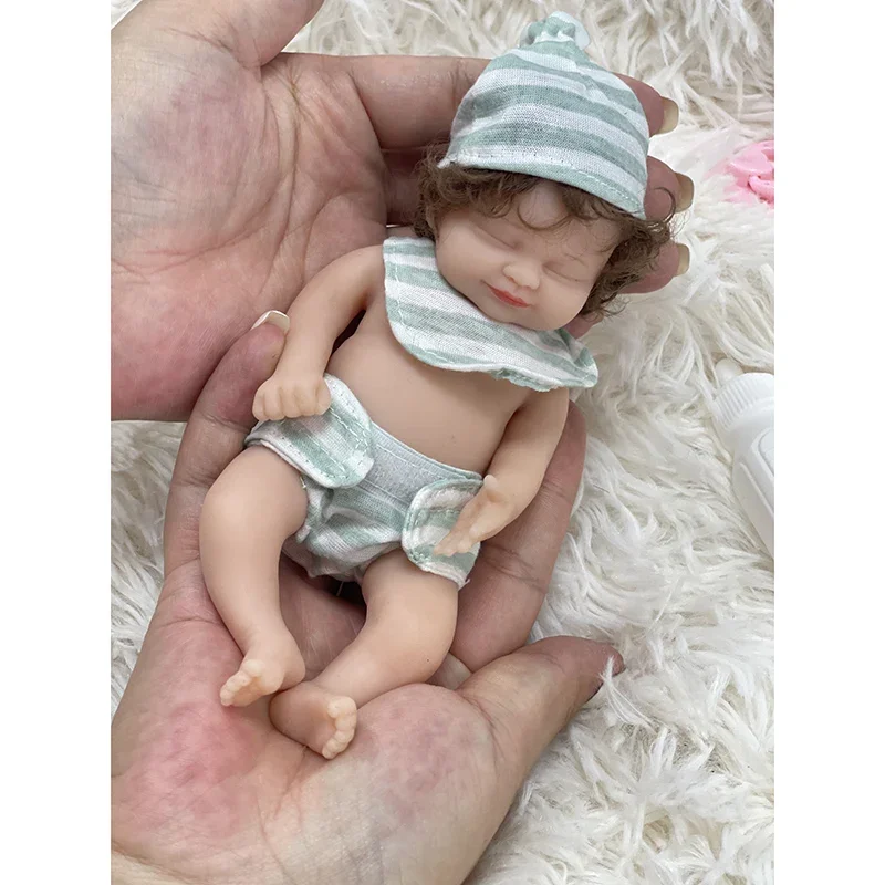 6Inch Reborn Baby Full Body Silicone  April/ Hayley/ Twin A/Lucas Dolls Reborn Doll Very Soft to Touch Anti-Stress Doll Toys