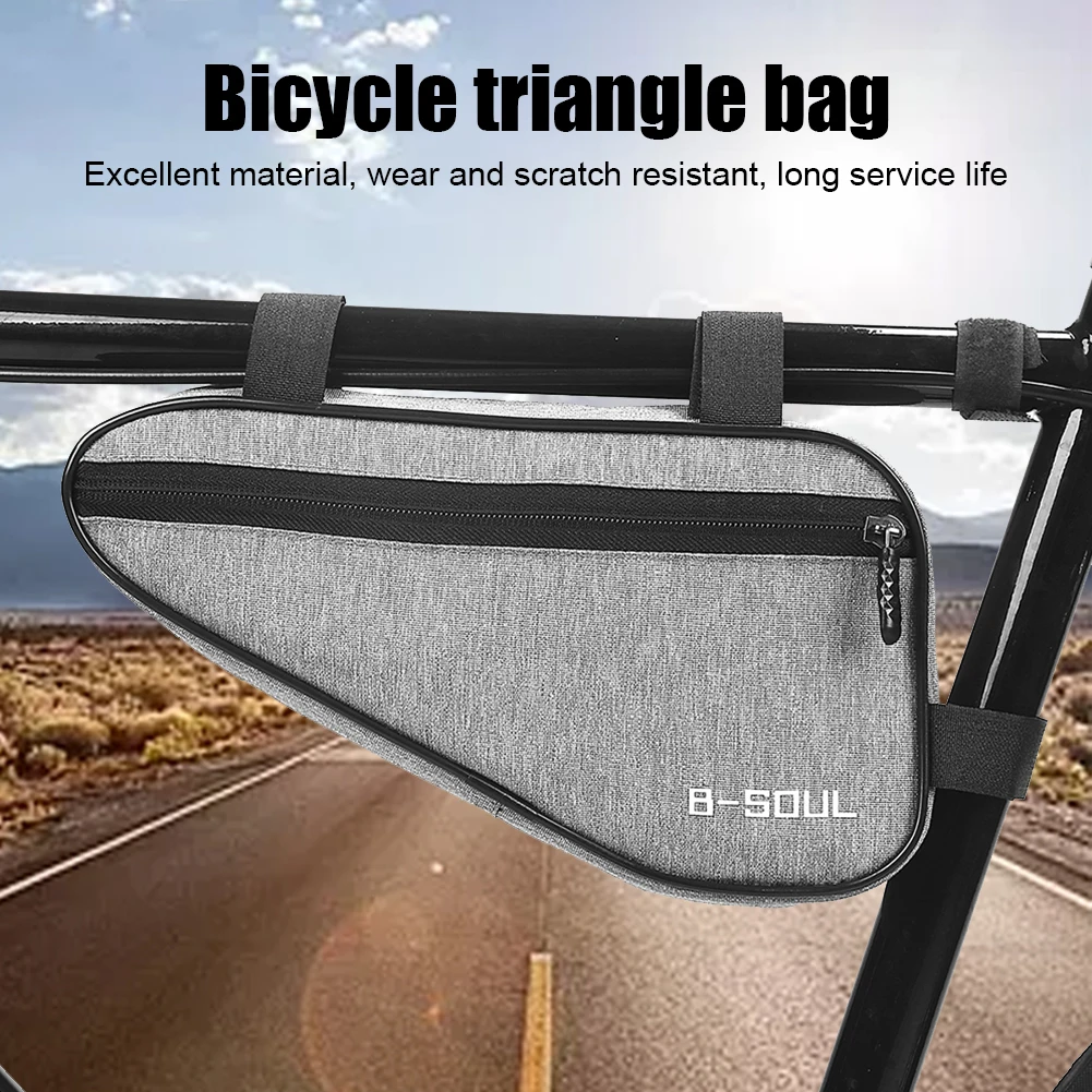 

Bike Triangle Front Frame Pouch Bag Wear-Resistant Top Tube Saddle Bags Pack