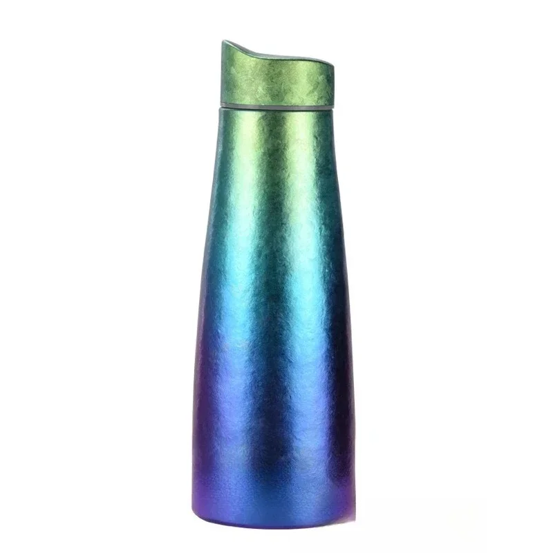 Pure Titanium Thermos Cup, Portable Creative Ultra Light Japanese Ladies Teacup, Titanium Alloy Muse Water Cup