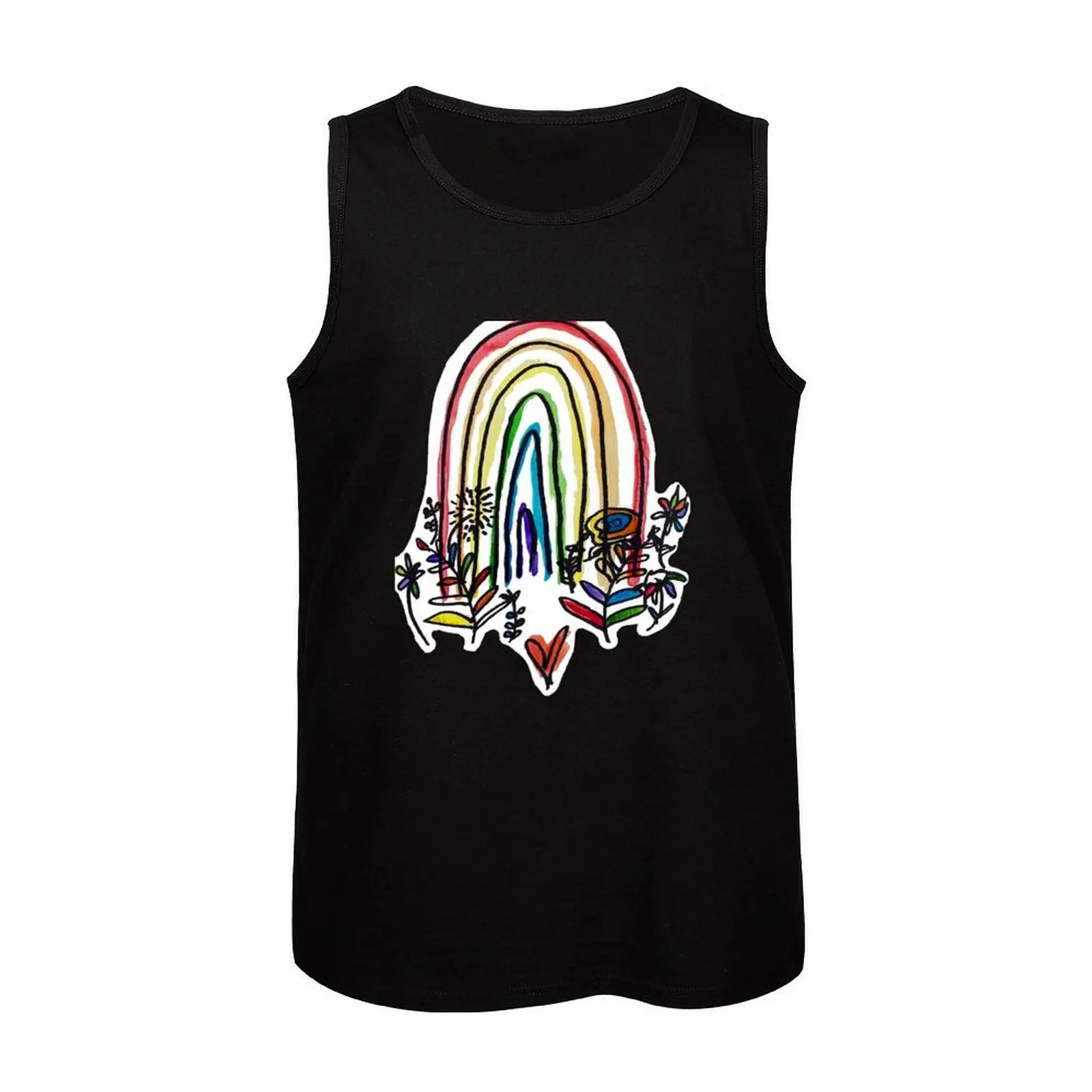 فخر المائية قوس قزح تانك الأعلى كمال الاجسام تي شيرت كمال الاجسام الرجال الملابس الصالة الرياضية التدريب الملحقات قمصان رياضية