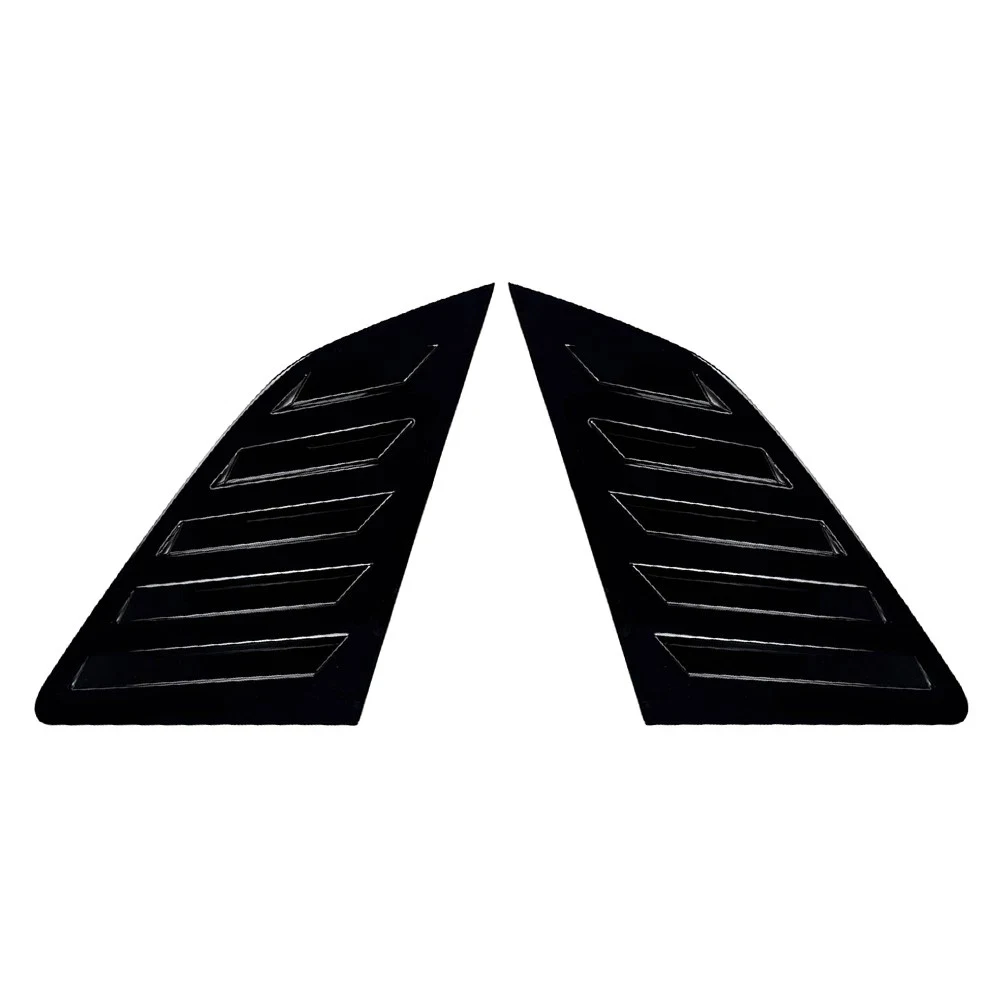 تعديل السيارة الأسود النافذة الخلفية كوة نافذة غطاء الكسوة موثوقية عالية المواد البلاستيكية 2 قطعة محتوى الحزمة