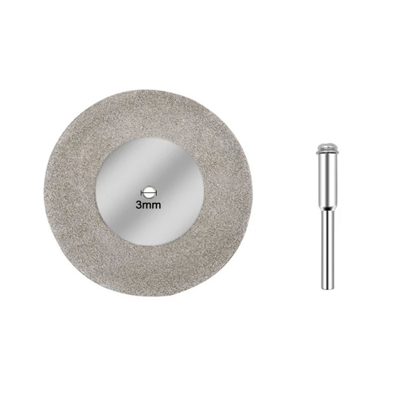 

50/60mm Diamond Cutting Disc Grinding Wheel Circular with 3mm Shank Drill Bit Rotary Tool Dropship