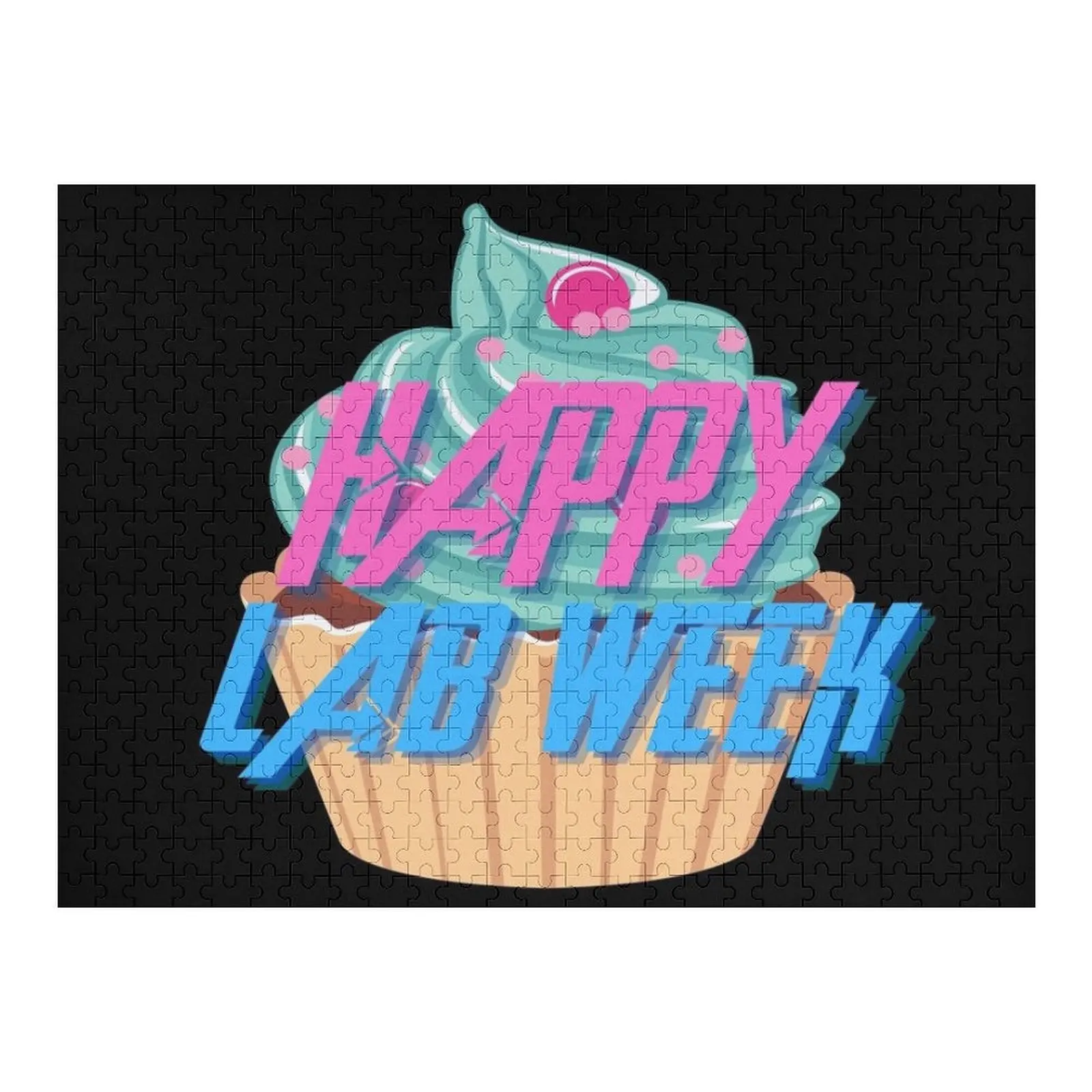 

HAPPY LAB WEEK CUPCAKE MEDICAL LABORATORY SCIENTIST Jigsaw Puzzle Customizable Child Gift Custom Wood Puzzle