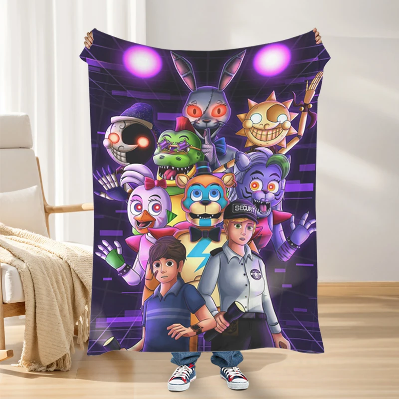 

Fleece Blanket Sofa G-Five G-Nights at G-Freddy´s Bed Camping Custom Nap Fluffy Soft Blankets for Winter Warm Microfiber Bedding