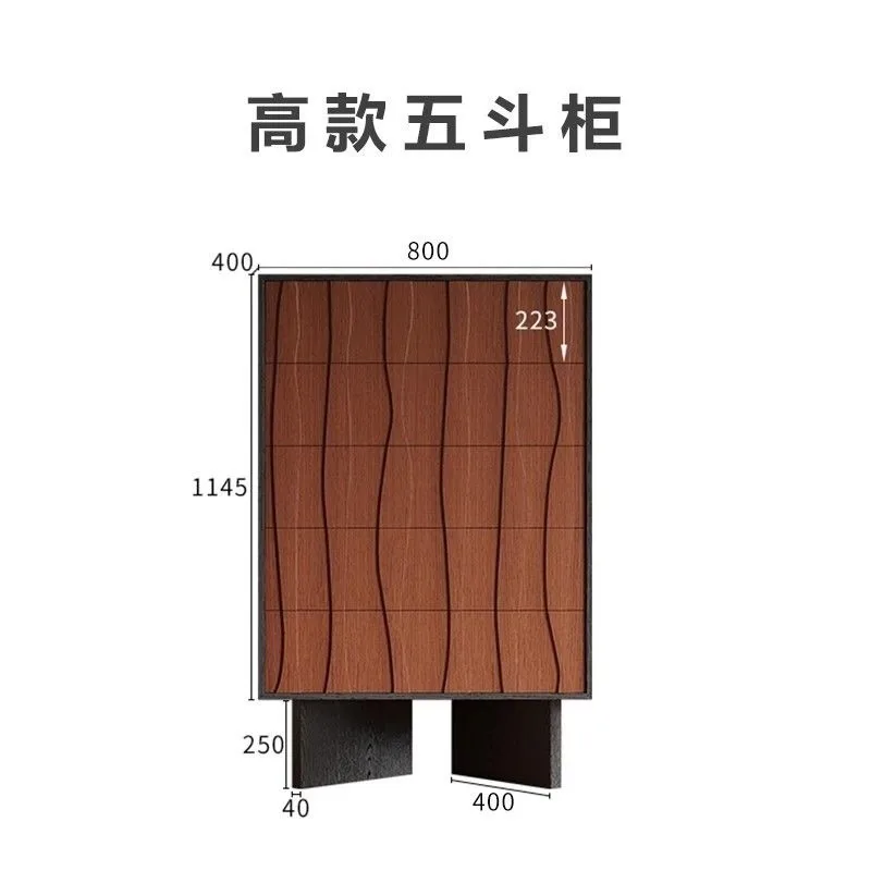 ตู้ข้างเตียง ตู้ไม้เนื้อแข็ง สไตล์ฝรั่งเศสย้อนยุค