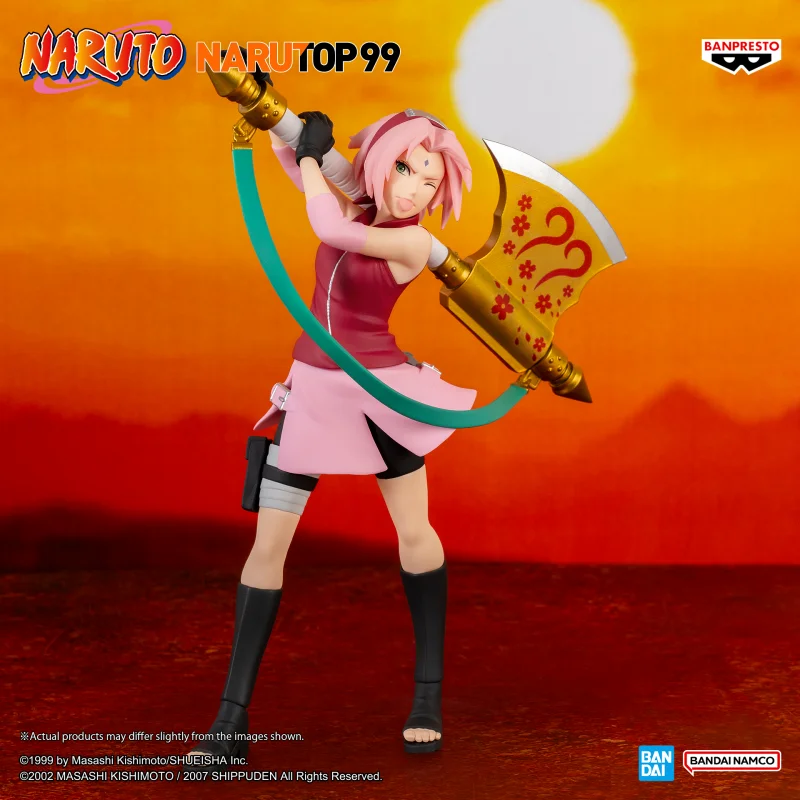 Bandai Naruto NARUTOP99 Haruno Sakura Figure 15cm PVC Anime Action Model Collectible Toys Gift