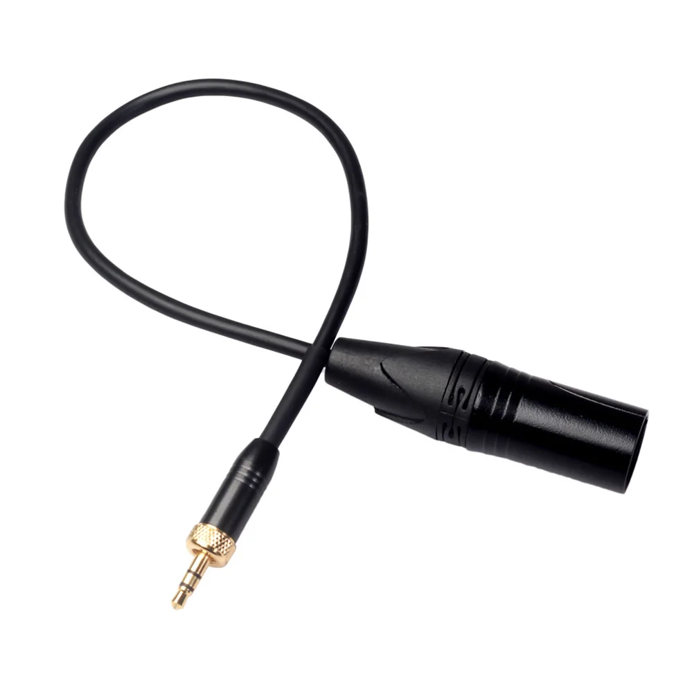 

Microphone Audio Adapter 0.3M Inner Thread 3.5Mm Male To Xlr Male Converter Cable Black Full Metal Housing For Wireless Mic
