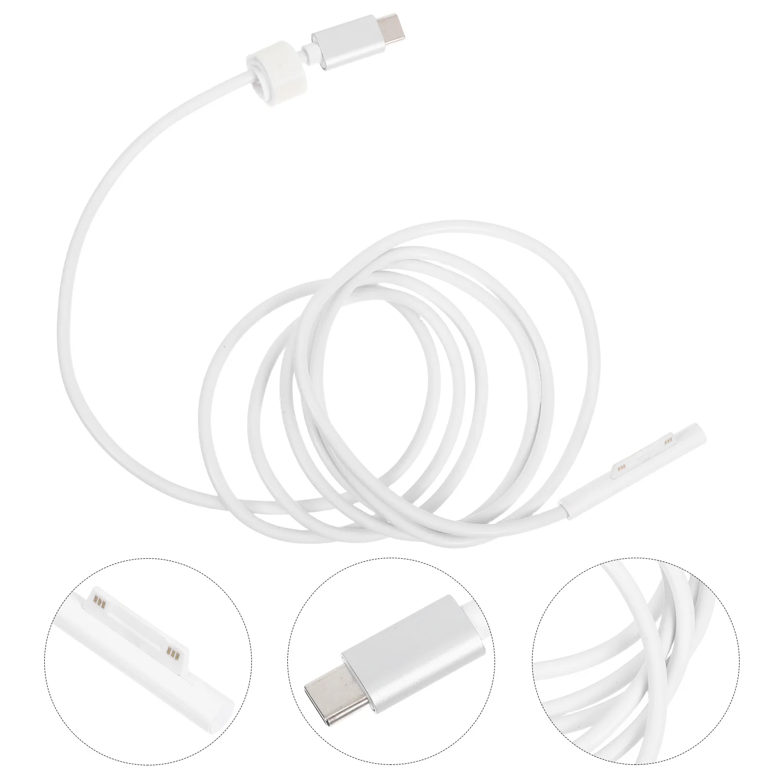 

60W Type- Supply Conversion Line Adapter Cable Lightweight Copper Conductor Gold Plated Contact Compatible Surface Pro 5