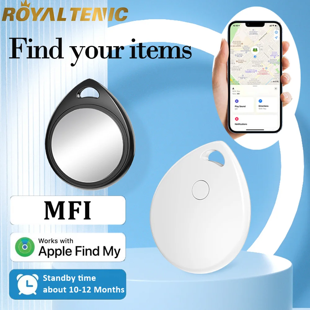 Smart Bluetooth GPS Tracker Work with Apple Find My APP ITag Anti Lost Reminder Device MFI Rated Locator Car Key Pet Kids Finder