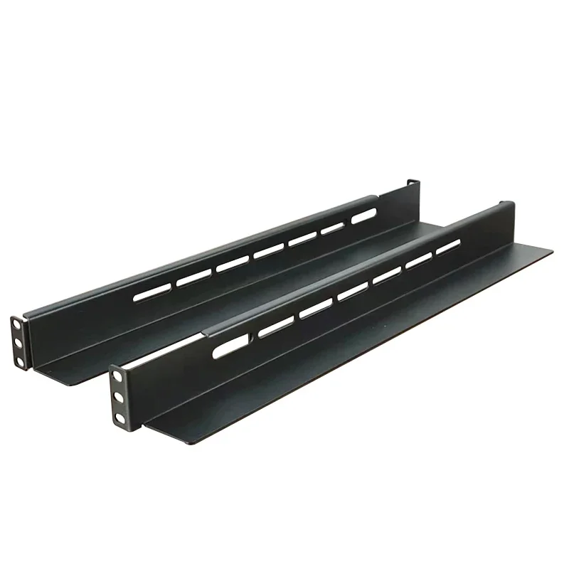 Soporte de riel para gabinete de servidor, soporte en forma de L, carril deslizante telescópico, tornillos extensibles para gabinete de servidor