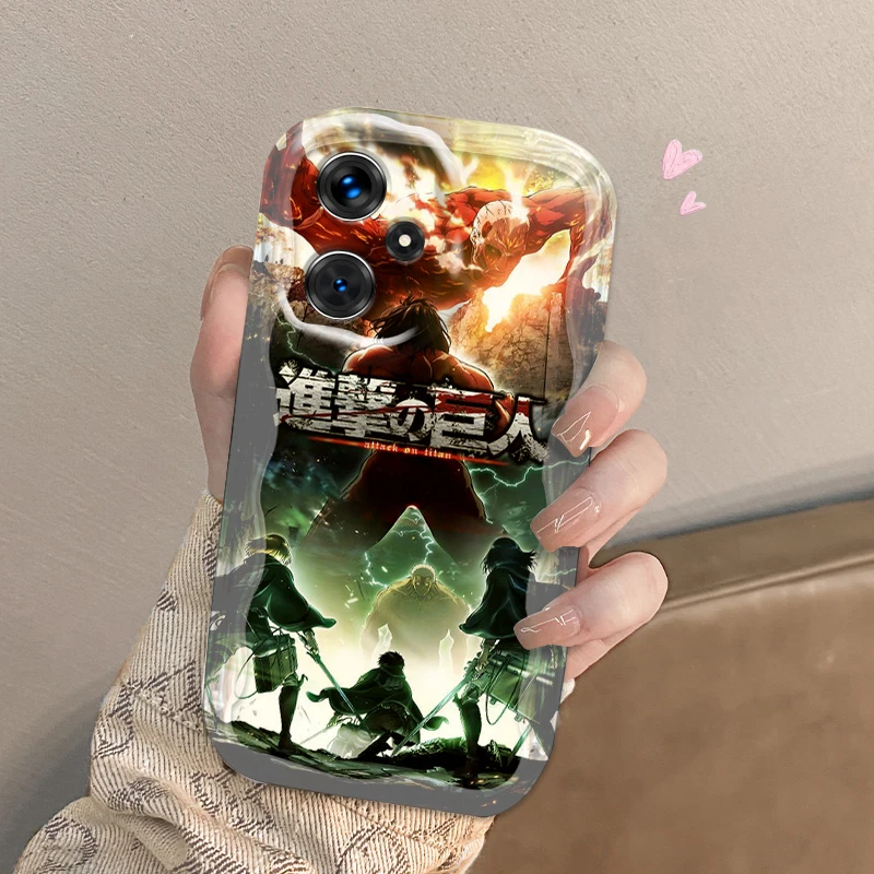 

Anime Attack On Titan For Xiaomi Redmi Note 13 12 12S 11S 11 10 9 8 10A 9C Pro Plus 5G Wave Oil Funda Phone Case