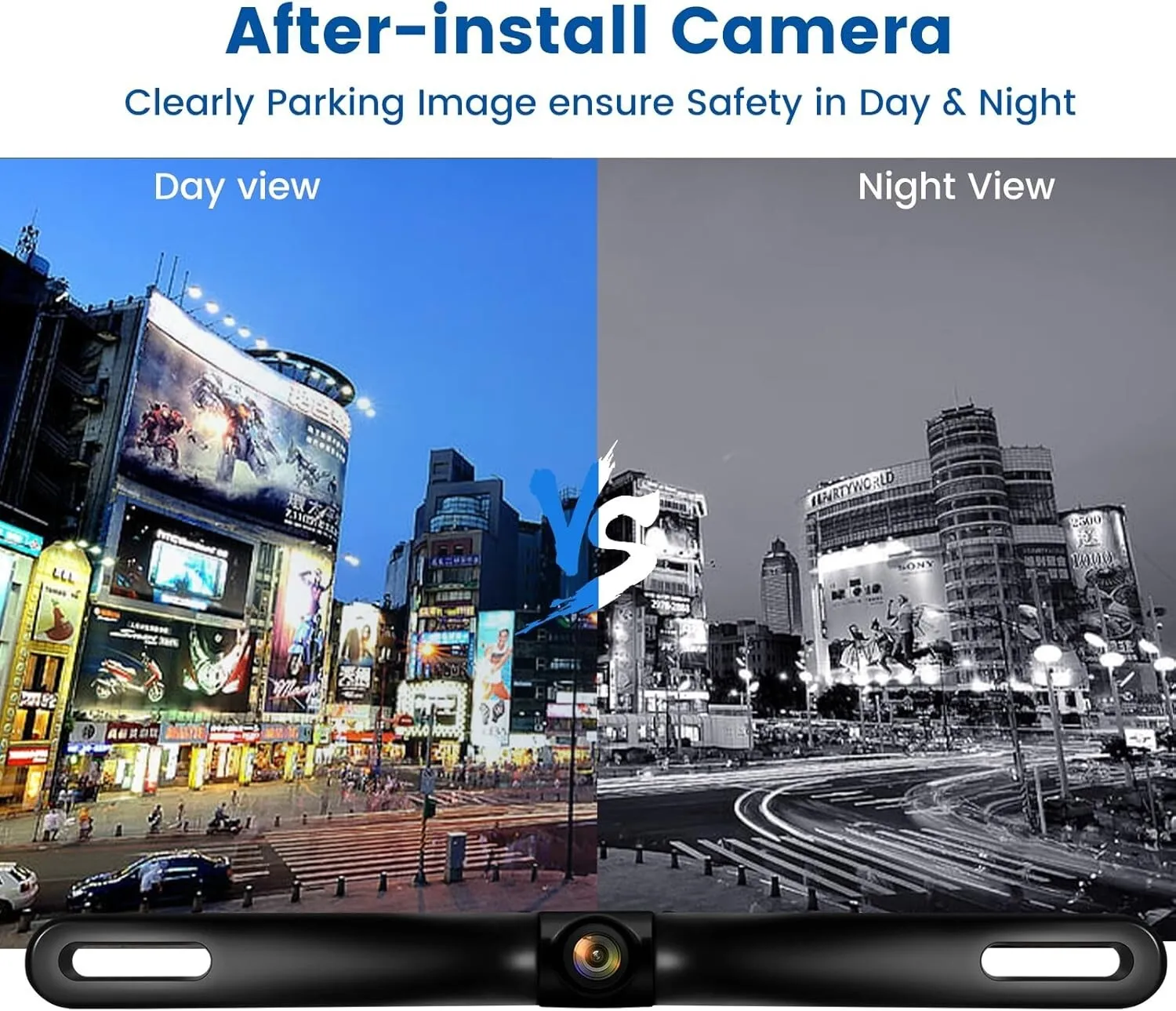 Scheda telaio targa universale per telecamera posteriore HD impermeabile