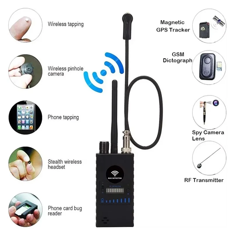 Professional  Wireless Anti- RF  High Sensitivity Scanner Bug Detector GSM Listening Device Finder