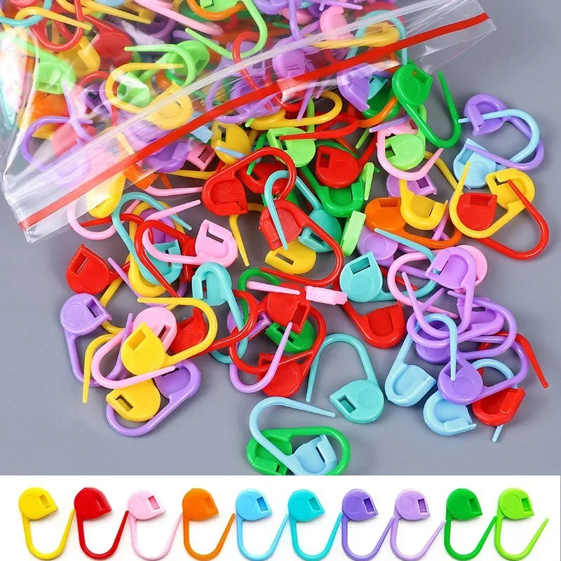 Colorful Knitting Stitch Markers - Small Pin Markers for Sweaters, Shoes, and DIY Knitting Projects